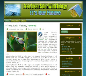 Solar Wind Blog Screenshot